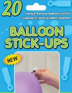 20 stk Balloon Stick Ups / Ballongoppheng med Dobbeltsidig Teip