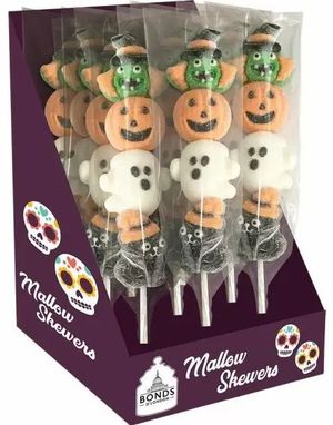 12 stk Bonds Halloween Marshmallow Pops - Hel Eske 540 gram