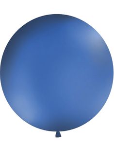 MARINEBLÅ Pastellfarget Rund JUMBO Ballong 1 meter