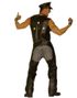 Svarte Biker/Rocker Kostyme Chaps