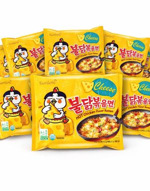 20 stk Samyang Buldak Hot Chicken Ramen Cheese - Hel Eske 2,8 kg (Korea)
