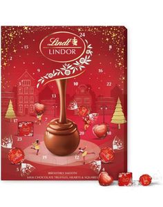 Stor Lindt Lindor Trøffelsjokolade Adventskalender 235g