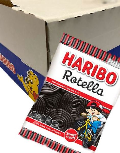 30 Poser Haribo Rotella Lakrisruller - Hel Eske