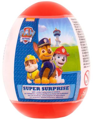 1 stk Paw Patrol Overraskelsesegg med Fruktgodteri 5 gram