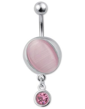 Shining Pearl Navlepiercing - Rosa