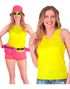 UV Neon Gul Tank Top til Dame