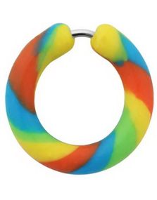 Silikon Multi Color Circle - Fake Piercing