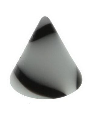 Marble Spike White - 3 mm Akrylkule til 1,2 mm stang
