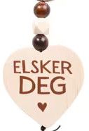 Trehjerte Nøkkelring