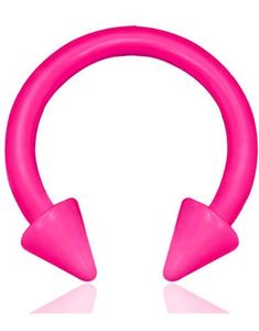 Rund Rosa Øyenbrynspiercing med Spike Kuler - 1.2 x 8 mm