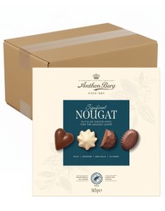 DATOVARE - 10 stk Anthon Berg Significant Nougat - Esker med Forskjellig Nougatsjokolade - Hel Eske 1,67 kg