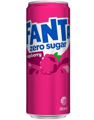 Fanta Raspberry Zero - Sukkerfri Bringebærsmak 330 ml