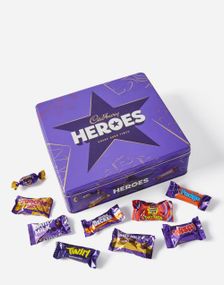 Cadbury Heroes Chocolate Tin - Metallboks med Forskjellig Sjokolade og Toffee 700 g