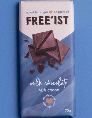 Free'ist Melkesjokolade Uten Tilsatt Sukker 70 gram