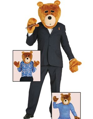 Ted Inspirert Kostymesett med Hode og Hender