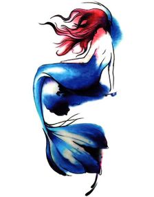Lost Mermaid (Fake Tattoo)