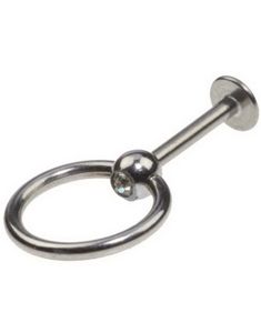 Labrett med Klar Sten og Slavering - 1,2 x 8 mm