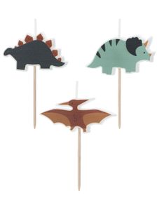 3 stk Dinosaurer Kakelys 3 cm