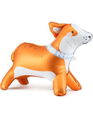 Corgi Hund Folieballong 88x70 cm - Dog Party