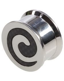 Carbon Fiber Round and Round Piercing Plugg