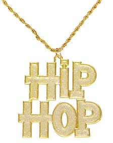 Hip Hop Gullfarget Kostymesmykke