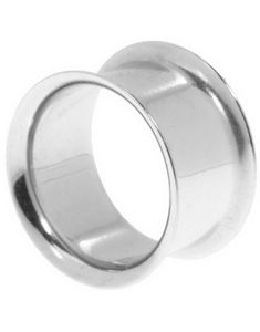 Simple Silver - Sølvfarget Piercing Tunnel