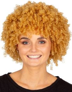 Blond Afro Parykk