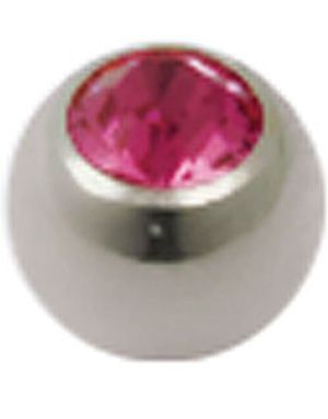Single Diamond Pink - 3 mm Titankule til 1,2 mm stang