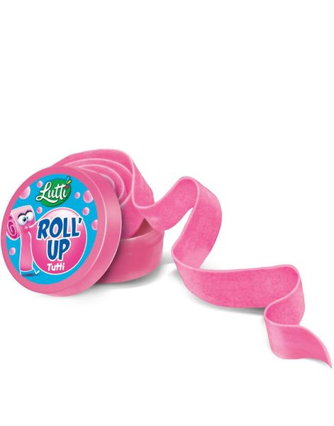 Lutti Roll Up Tyggegummi med Tutti Frutti Smak