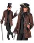 Pirat/Steampunk Frakk Kostyme til Herre - XX-Large