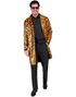 Tigerstripet Trenchcoat med Paljetter - Kostymejakke - S/M