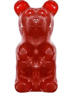 KJEMPESTOR Gummi-Bjørn på Pinne - 227 g - Strawberry