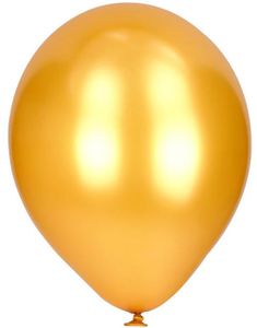 8 stk 20 cm - Gullfarget Metallisk Ballonger
