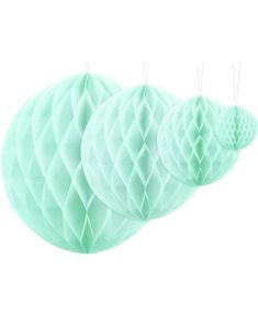 Mingrønn Honeycomb Ball VELG STØRRELSE 10-40 cm