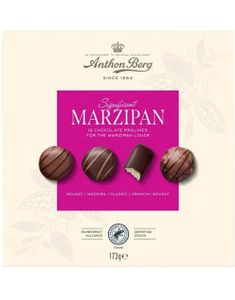 DATOVARE - Anthon Berg Significant Marzipan - Eske med Forskjellig Marsipankonfekt 173 gram