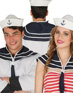 Sailorsett med Hatt og Skulderkappe