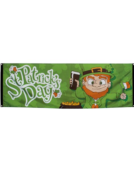 Gigantisk Stoffbanner 74x220 cm - St Patrick's Day