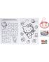 Hello Kitty and Friends -16 stk Aktivitets Ark med Fargestifter og Nøkkelring