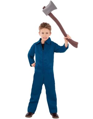 Blå Jumpsuit Kostyme til Barn