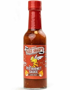 Marie Sharp's Red Hornet Sauce Lava Heat - Kjempesterk Chilisaus med Habanero og Hornet Chili 148 gram (Belize)