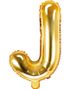 Gullfarget Bokstavballonger A-Z - 35 cm