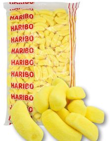 1,5 kg Stor pose med Haribo Skum Bananer