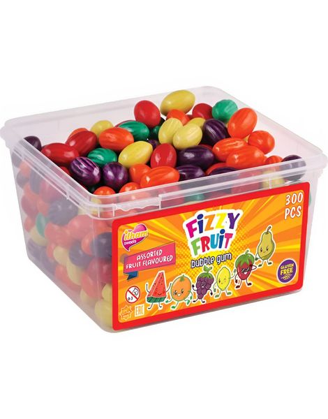 1,5 kg Ilham Fruits Bubblegum - Assortert Fruktformet Tyggegummi