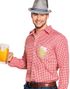 Rød og Hvit Rutete Oktoberfest Kostymeskjorte