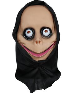 Skummel Smilende Maske Med Hette