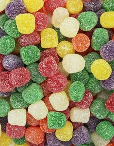1 kg Damla Gummy Tops - Stor Pose Vingummitopper med Fruktsmak
