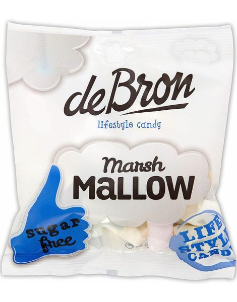 De Bron Sukkerfrie Marshmallows 75 gram