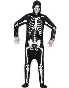 Skjelett Kigurumi Kostyme til Mann