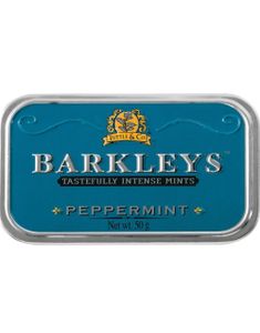 Barkleys Tastefully Intense Mints Peppermint - Sukkertøy med Peppermyntesmak 50g