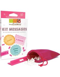 Kit Messages - Stempelsett med Bokstaver, Tall og Symboler i 87 Deler - ScrapCooking